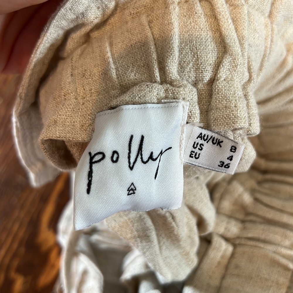Princess Polly The Rex Pants Beige - US 4 - Picture 2 of 7